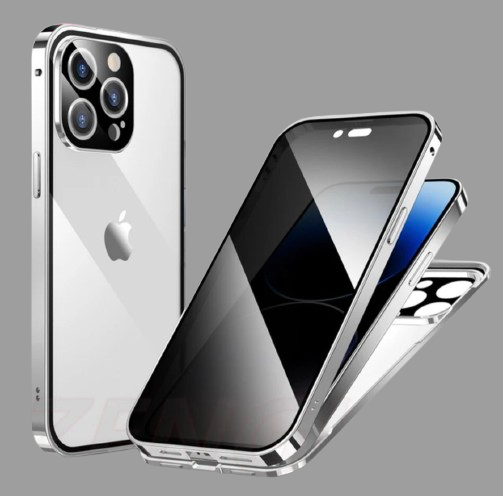 Privacy iPhone case silver